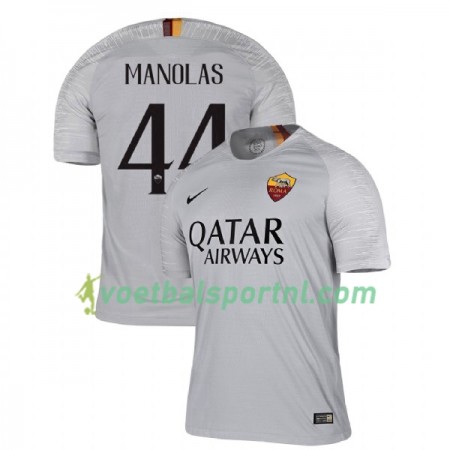 AS Roma Manolas 44 Uit Shirt 2018-19
